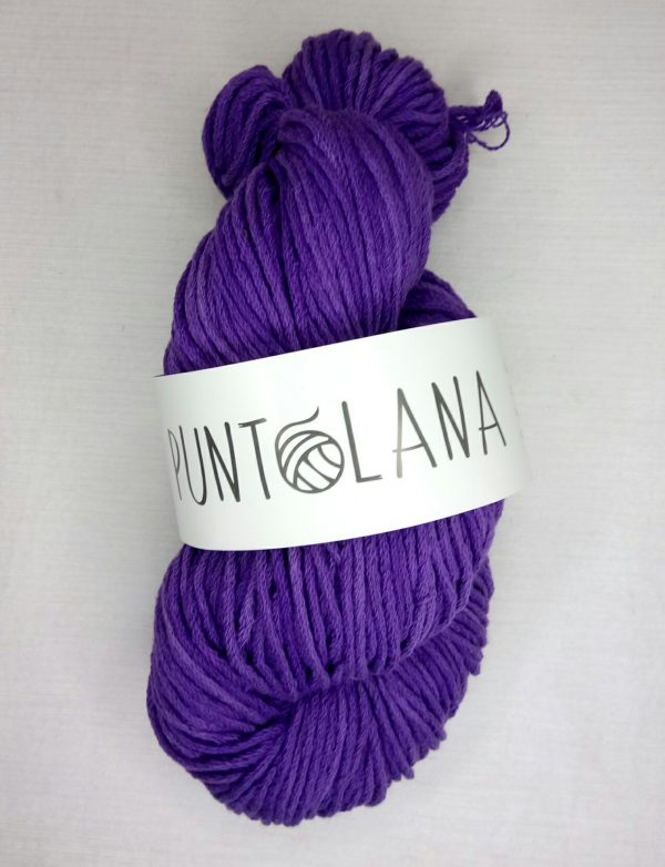 algodón cadenita gruesa violeta