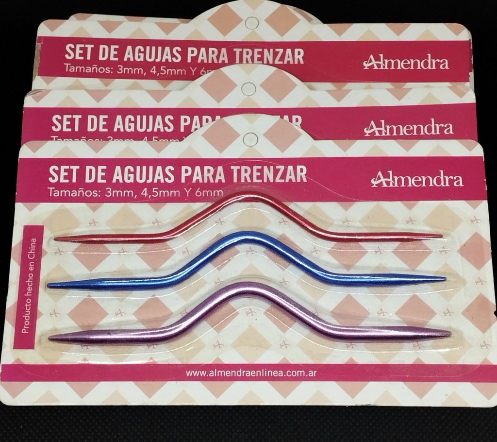 set agujas para trenzas